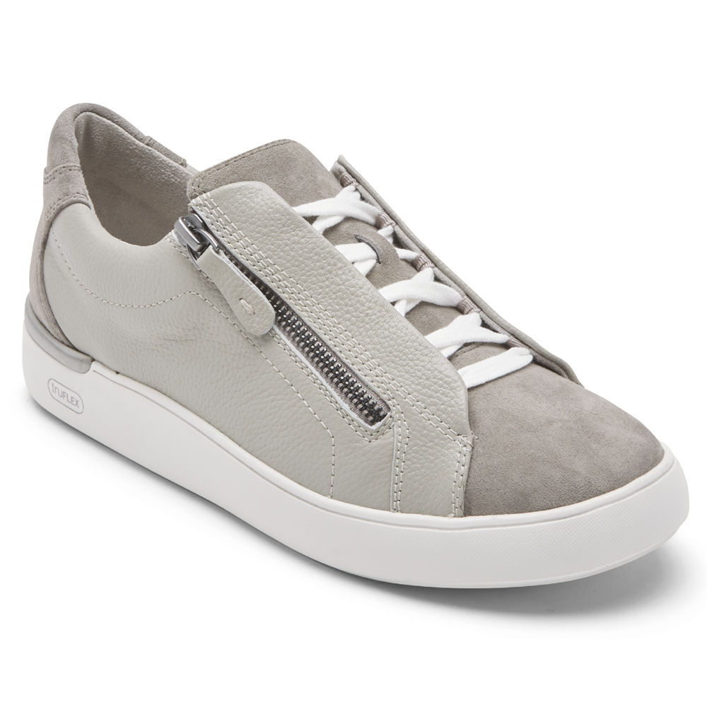 Womens Sneakers - Rockport truFLEX Parissa Laced - Grey - PQRG92407